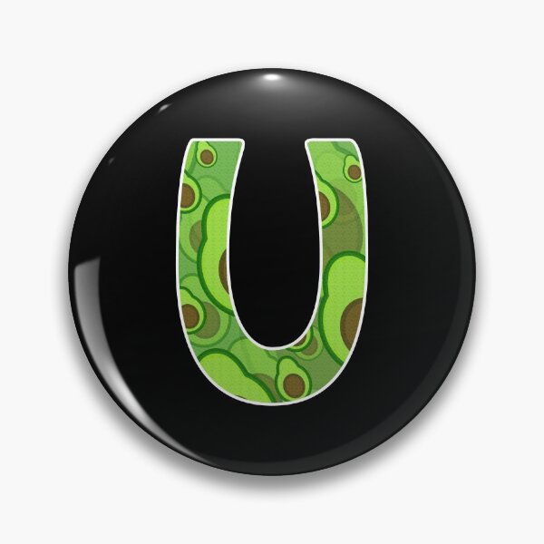 Item preview, Avocado Pattern Monogram - Letter U designed and sold by dylanxh.
