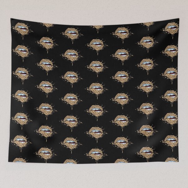 Item preview, Sexy Cool Cheetah Print Lips Leopard Print Biting Lip designed and sold by 1stAmendMerch.