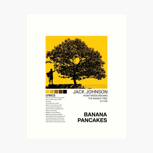 Item preview, Banana Pancakes jack johnson designed and sold by kira-eryn.