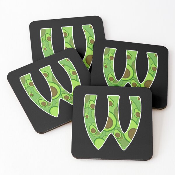 Item preview, Avocado Pattern Monogram - Letter W designed and sold by dylanxh.
