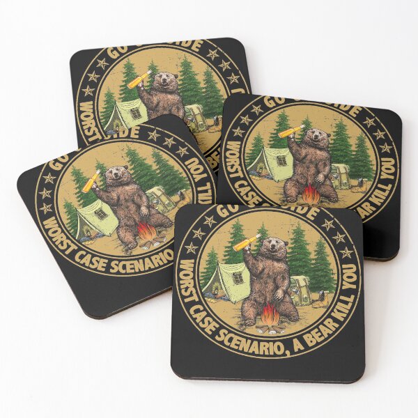 Item preview, Go Outside Worst Case Scenario A Bear Kill You Bear Beer designed and sold by BugattiDivo58.