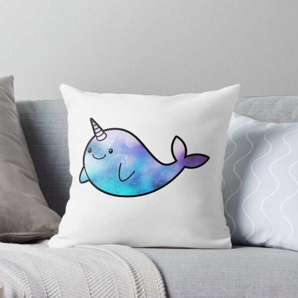 Item preview, Cute Narwhal Blue Purple and White Rainbow Sky Colors designed and sold by Matt Ballinger.