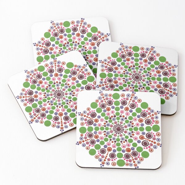 Item preview, Green Bubble Dot Mandala designed and sold by DotLovingSue.