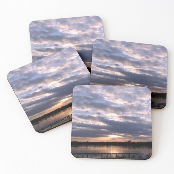 Item preview, Sunset Piercing Clouds Over Lake Hiawatha  designed and sold by JinjerS.