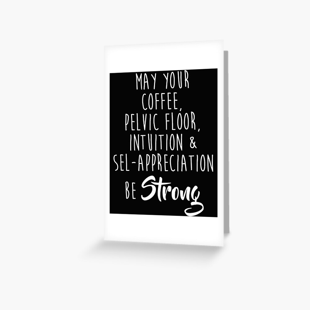 May Your Coffee Pelvic Floor Intuition Funny Print Throw Pillow