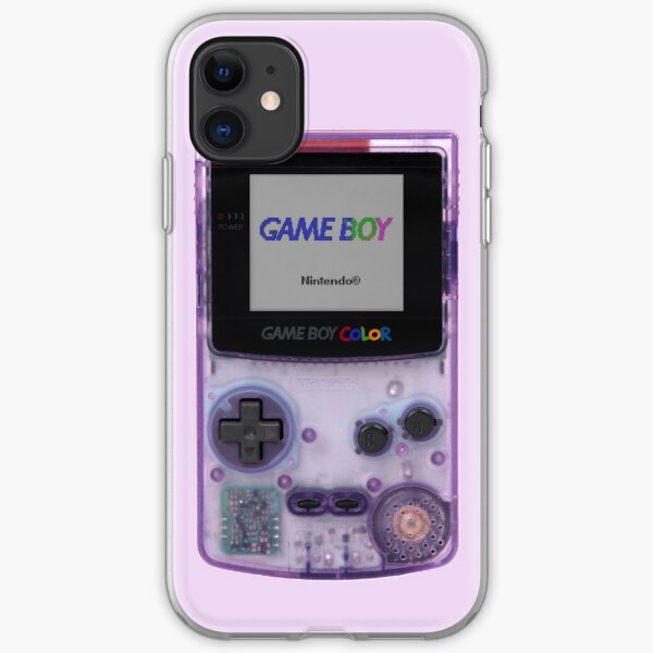 Gameboy Color Translucent Purple iPhone Soft Case
