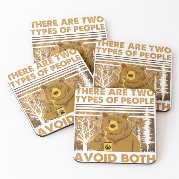 Item preview, Bear coffee There are two types of people avoid both tshirt vintage funny gift designed and sold by Realme9876.