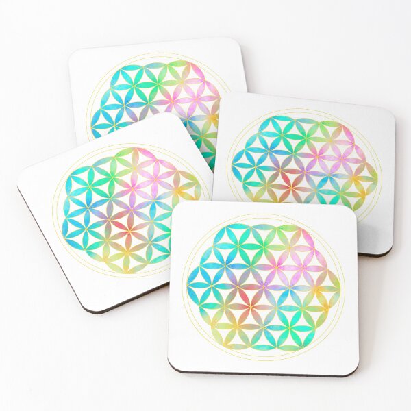 Item preview, Rainbow Flower of Life, Sacred Geometry, High Vibration designed and sold by Bonnie Shaw.