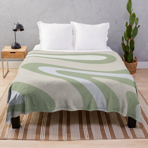 Item preview, Sage Beige Light Silver Grey Liquid Swirl Abstract Pattern designed and sold by kierkegaard.