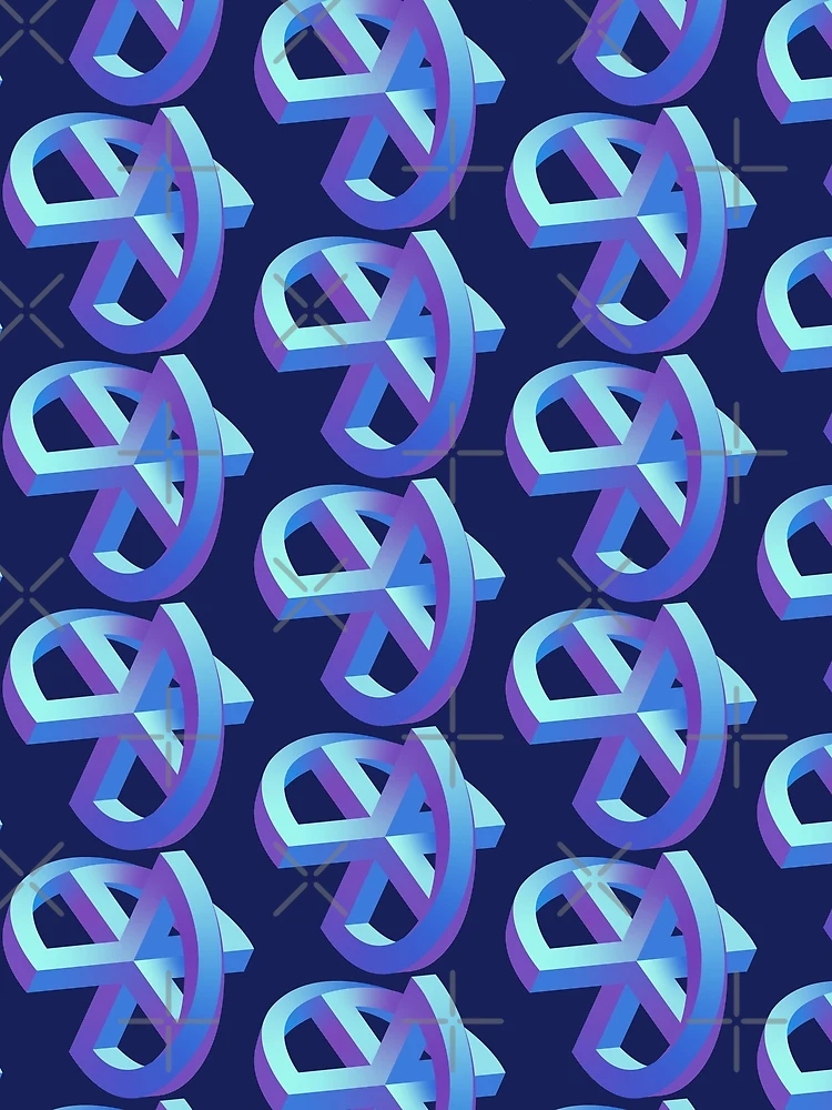 Thumbnail 3 of 3, Scarf, Strange Geometry - Rotation designed and sold by Nicole Procter.