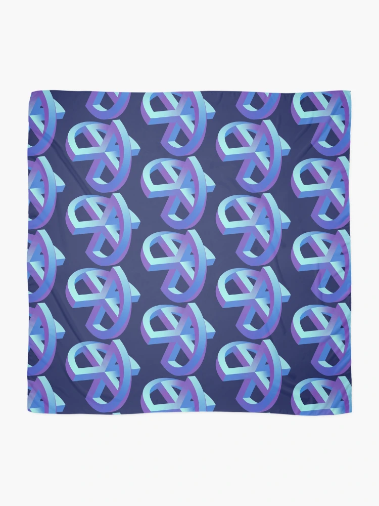 Thumbnail 2 of 3, Scarf, Strange Geometry - Rotation designed and sold by Nicole Procter.