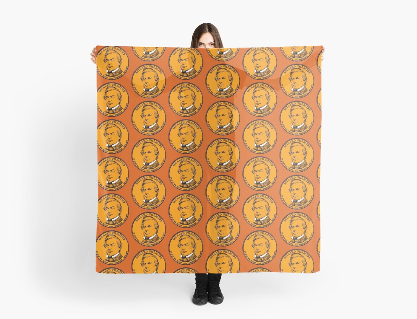 "MILLARD FILLMORECOIN" Scarves by IMPACTEES Redbubble