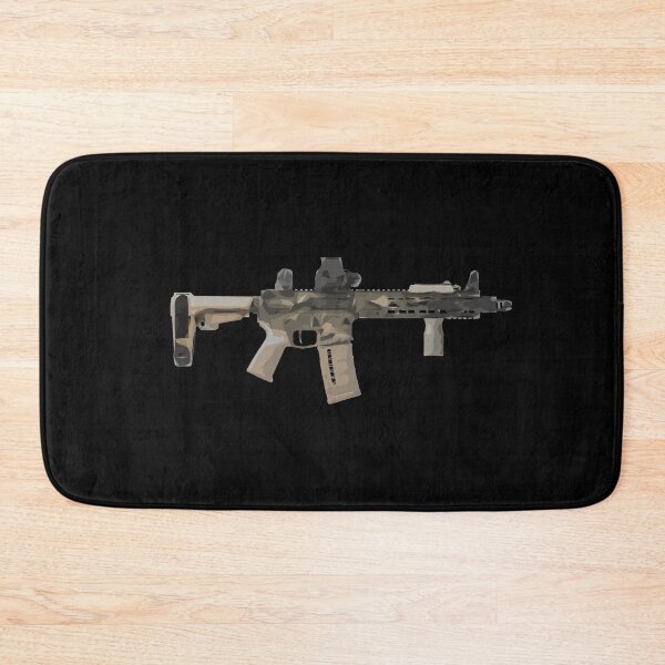 Item preview, AR15 Tan Sand Cartoon Paint Military Camo designed and sold by Matt Ballinger.