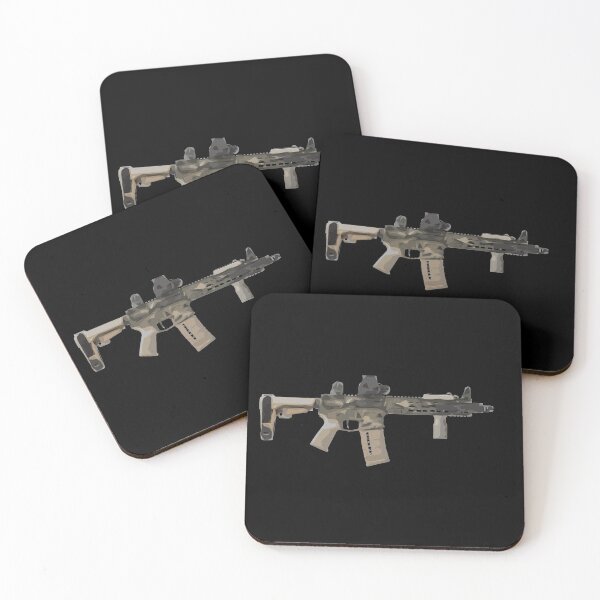 Item preview, AR15 Tan Sand Cartoon Paint Military Camo designed and sold by Matt Ballinger.
