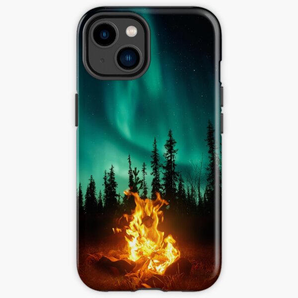 Northern lights campfire phone case iPhone Tough Case