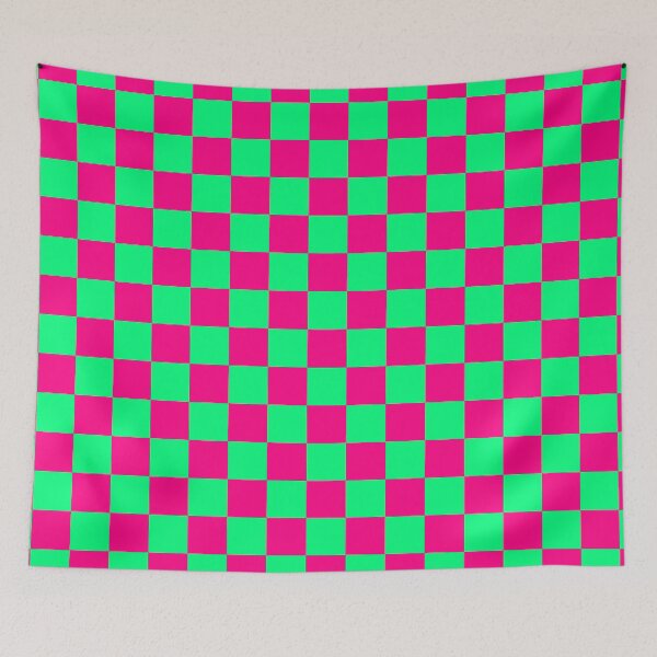 Item preview, Green and Pink Checkerboard designed and sold by NobodysHero.