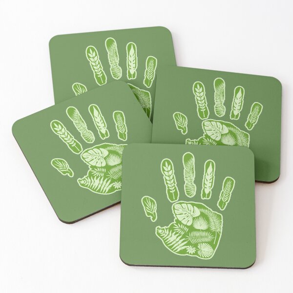 Item preview, Leafy Handprint. Green. designed and sold by BOLD-Australia.