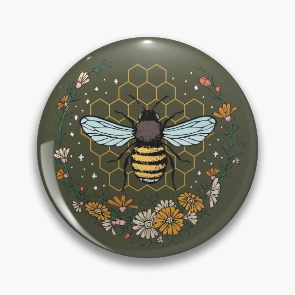 Item preview, Floral Honeycomb Bee Lover Art designed and sold by MrEddie10.