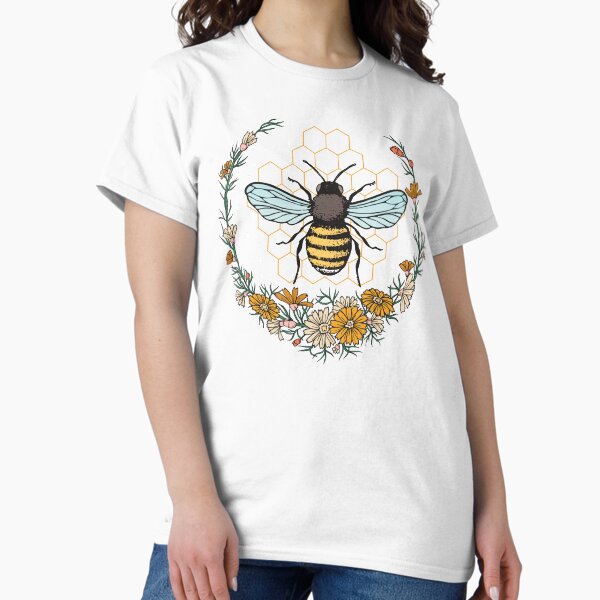 Aperçu de l'œuvre Art floral amoureux des abeilles en nid d'abeille créée et vendue par MrEddie10.