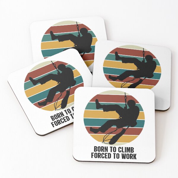 Item preview, Born To Climb Forced To Work | Mountaineering designed and sold by GravitiTees.
