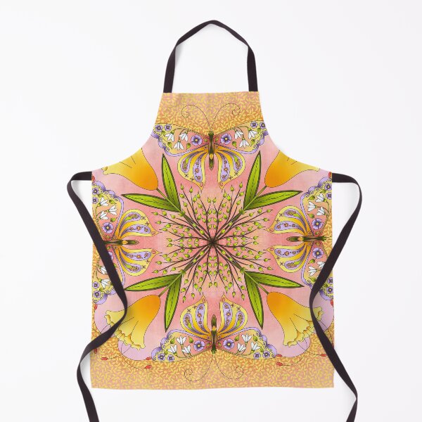 Item preview, Vibrant Yellow Tulips and Butterflies designed and sold by Bonnie Shaw.