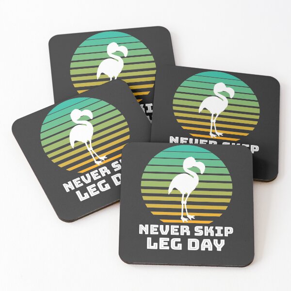 Item preview, Never Skip Leg Day Flamingo Sunset Workout Gift designed and sold by EricJP.