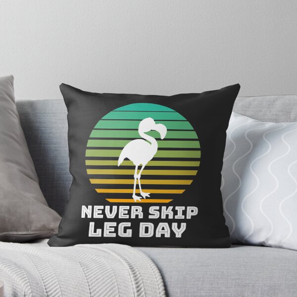 Item preview, Never Skip Leg Day Flamingo Sunset Workout Gift designed and sold by EricJP.