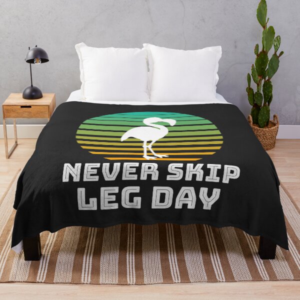 Item preview, Never Skip Leg Day Flamingo Sunset Workout Gift designed and sold by EricJP.