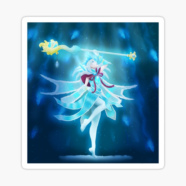 "Crystal Maiden Dota 2 Fanart" Sticker by Catalie-Art | Redbubble