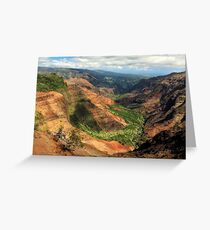 Waimea Canyon From The West Greeting Card