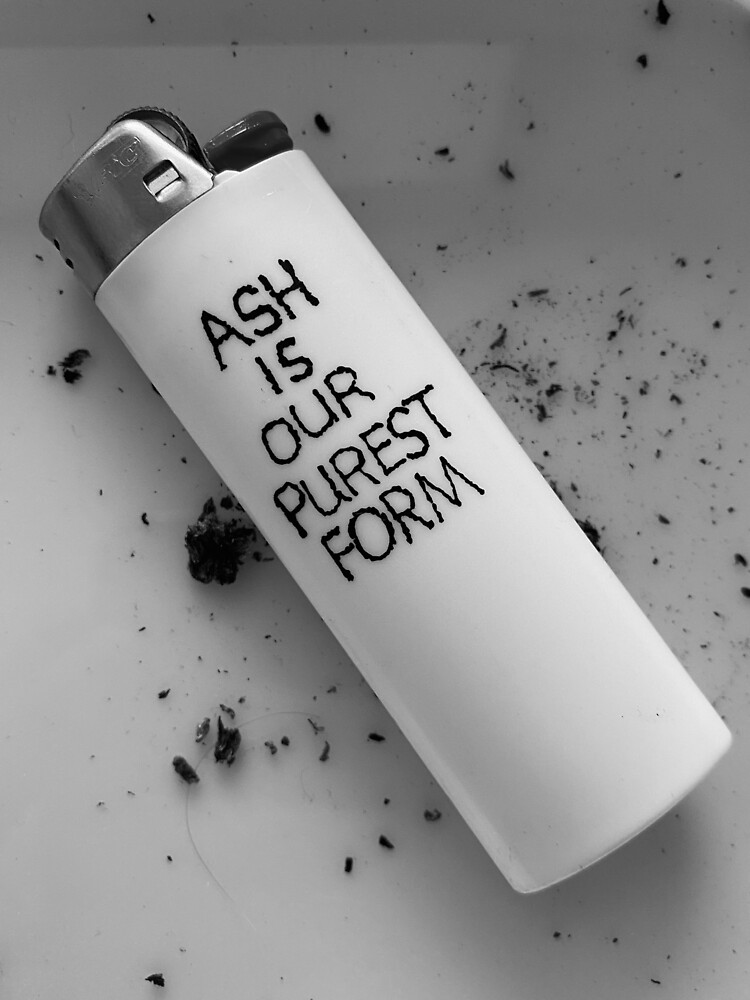 "ASH IS OUR PUREST FORM" Sticker by Deetranado | Redbubble
