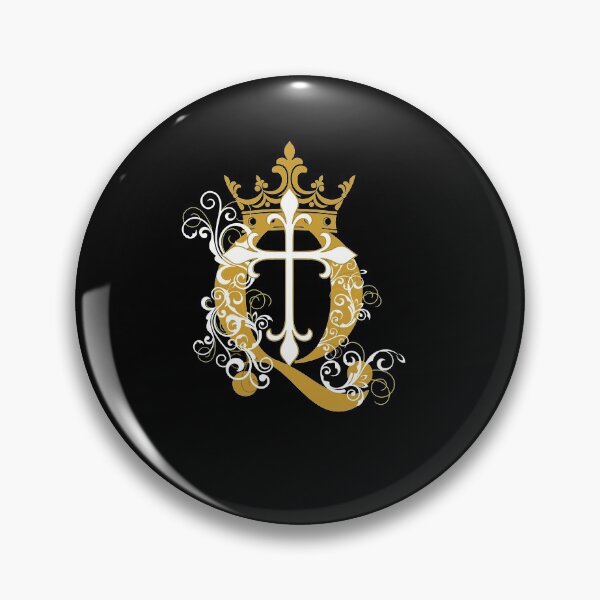 Aperçu de l'œuvre Croix Q Crown en or créée et vendue par LAWNMOWINGSER.