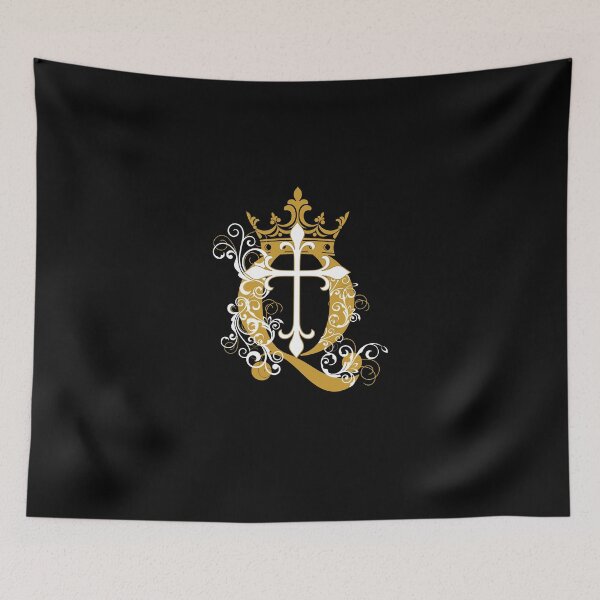 Aperçu de l'œuvre Croix Q Crown en or créée et vendue par LAWNMOWINGSER.