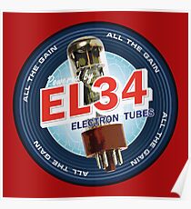 EL34 Electron Tubes Poster