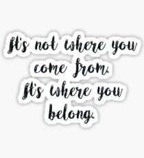 The Fosters Lyrics Sticker