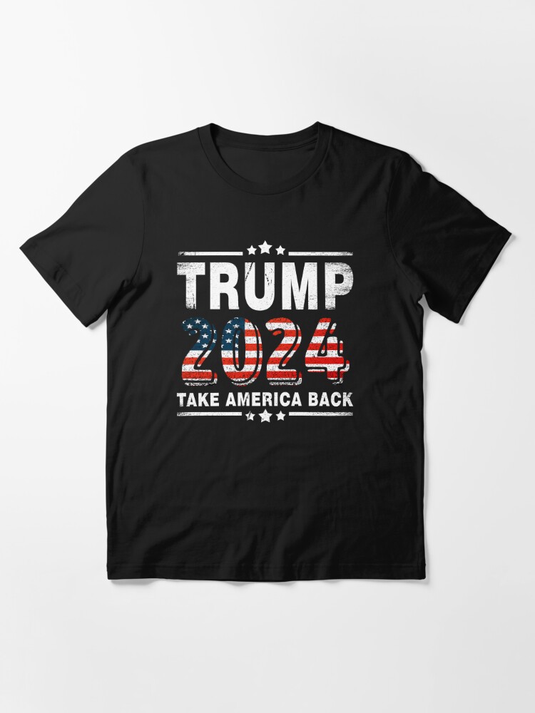 "Trump 2024 take america again republican american flag " Tshirt for