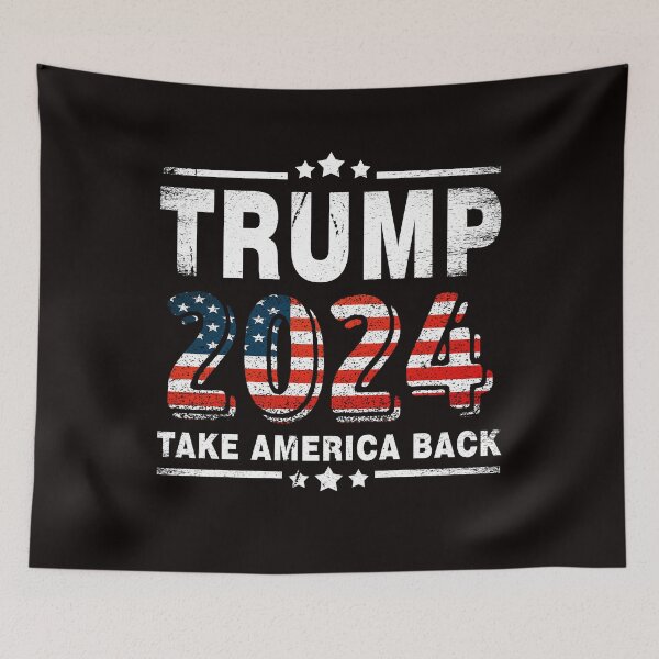 Item preview, Trump 2024 take america again republican american flag   designed and sold by Majesticoo.