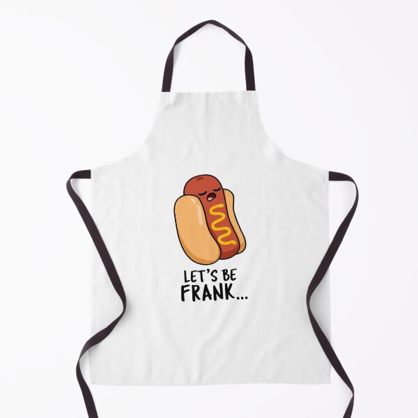Item preview, Let's Be Frank Funny Hot Dog Frankfurter Puns designed and sold by punnybone.