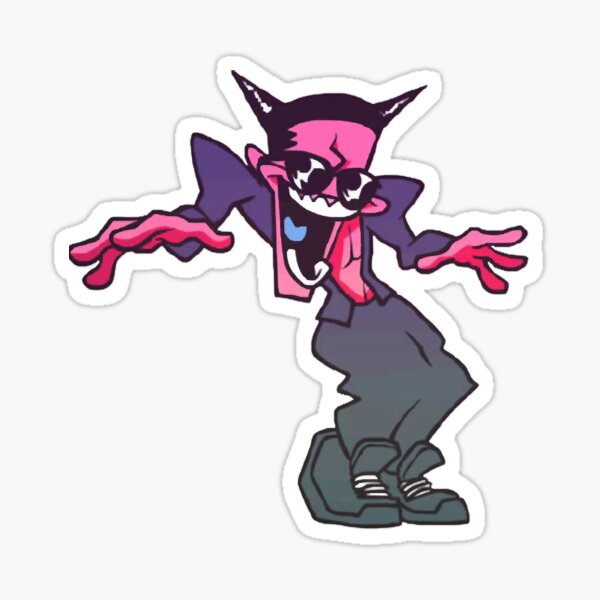 Friday Night Funkin' Boyfriend Sleeptalk Smile Sticker - Sticker Mania