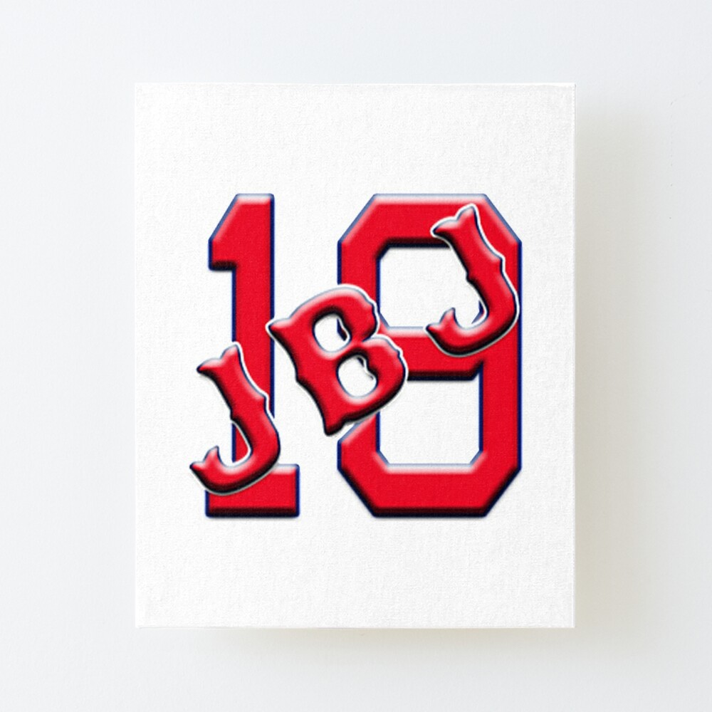 Jackie Bradley Jr. #19 Jersey Number Art Board Print for Sale by StickBall