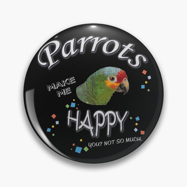 Item preview, parrots make me happy designed and sold by obscurite.