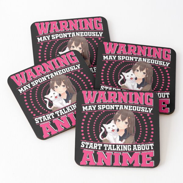 Item preview, Warning May Spontaneously Start Talking About Anime designed and sold by RedQuality.