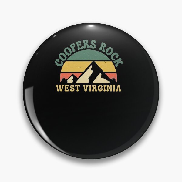 Item preview, Coopers Rock West Virginia Sunset Mountains Retro Vintage WV designed and sold by LAWNMOWINGSER.