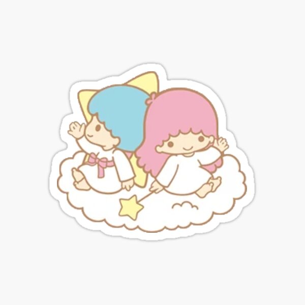 ángeles gemelos sanrio Pegatina