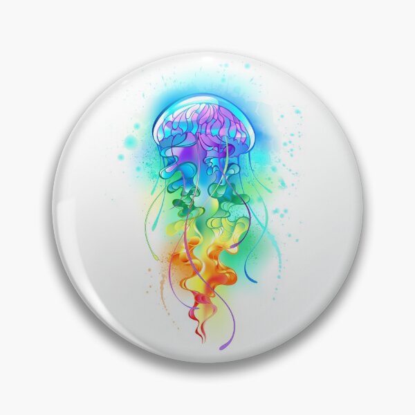 Item preview, Large Rainbow Jellyfish designed and sold by Blackmoon9.