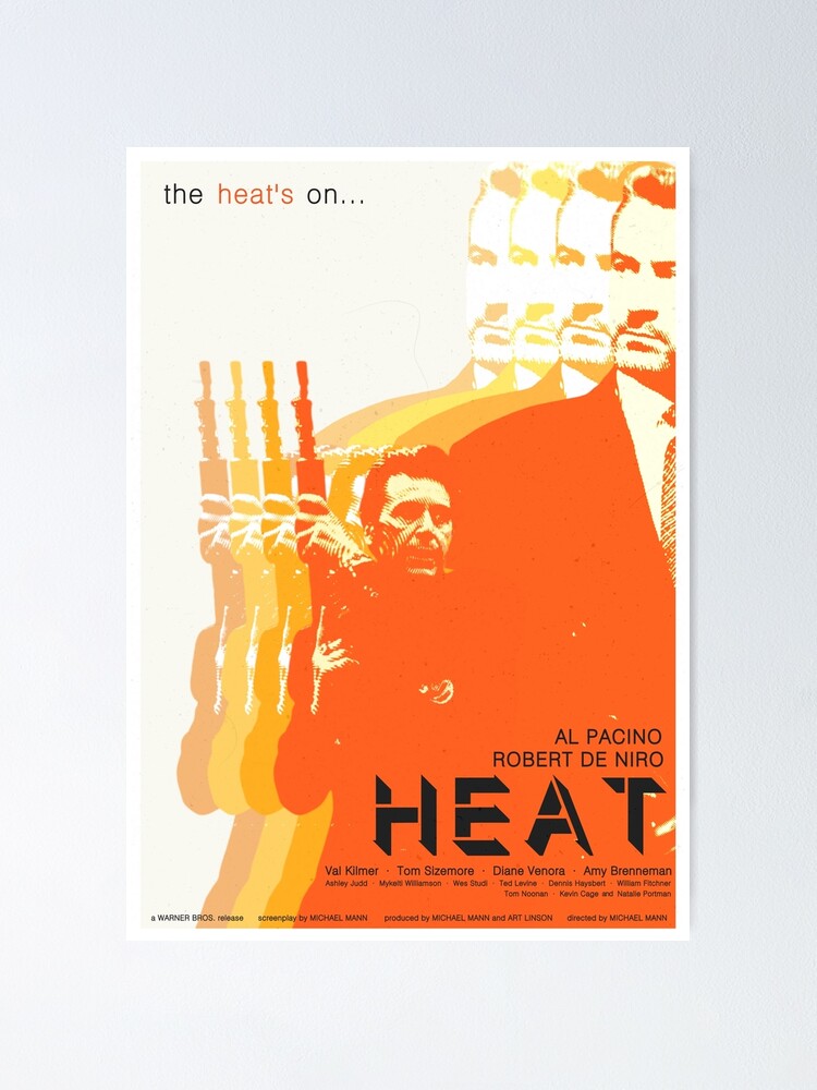 Heat 1995 Movie Poster Design Poster By Jackbooks Redbubble