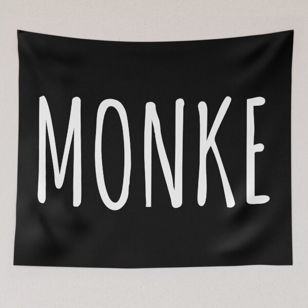Item preview, Monke Meme White text designed and sold by Qestro.
