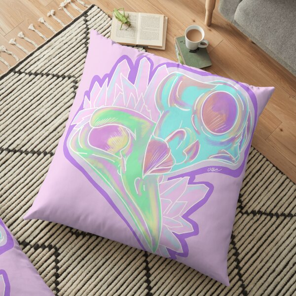 Crow and owl Floor Pillow