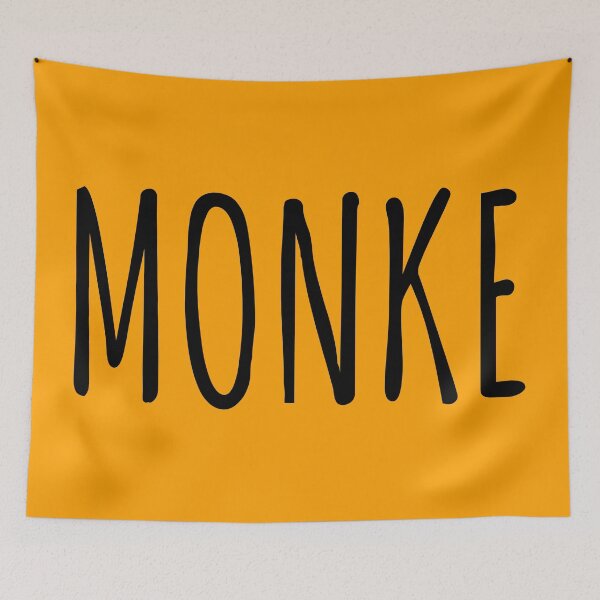 Item preview, Monke Black text designed and sold by Qestro.