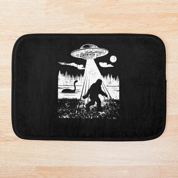 Trend Bigfoot Ufo Abduction Sasquatch Aliens Cryptozoology Bath Mat